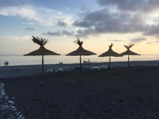 Пляж — отель Al mare в Абхазии